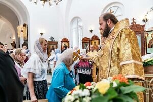 Архиерейское богослужение в Преображенском храме села Вельяминово г.о. Домодедово