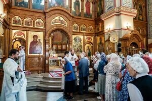 Архиерейское богослужение в Преображенском соборе города Люберцы-19-08-2024