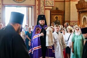 Архиерейское богослужение в Преображенском соборе города Люберцы-19-08-2024