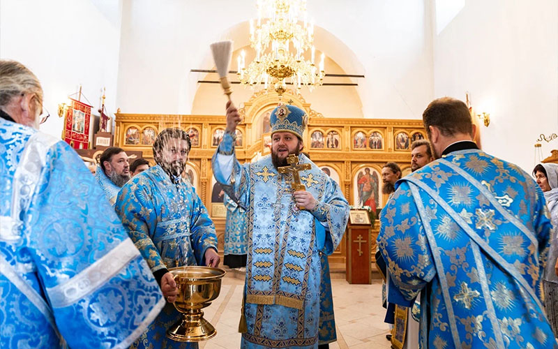 Архиерейское богослужение в Смоленском храме деревни Данилово г.о. Домодедово