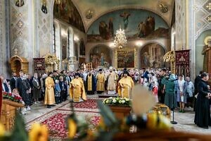 Архиерейское богослужение в Вознесенской Давидовой пустыни 14 08 2024