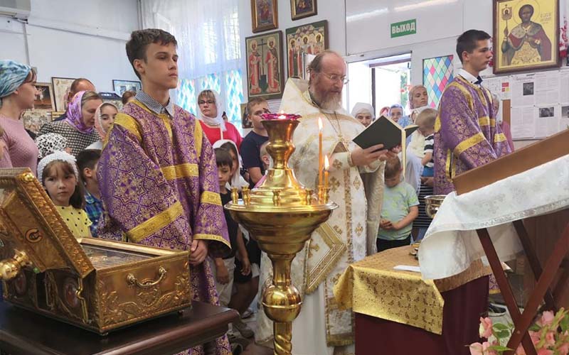 Молебен перед началом учебного года в храме Сорока Севастийских мучеников города Чехов-2