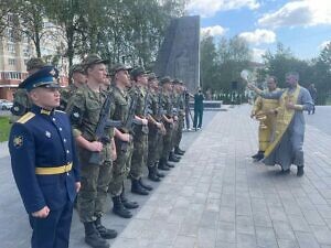 Принятие воинской присяги в Ступине