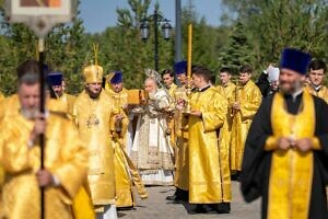 Великое освящение храма Архангела Михаила в деревне Акулинино Московской области Фото Олег Варов