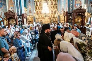 Архиерейское богослужение в соборе Всех святых в земле Русской просиявших города Домодедово