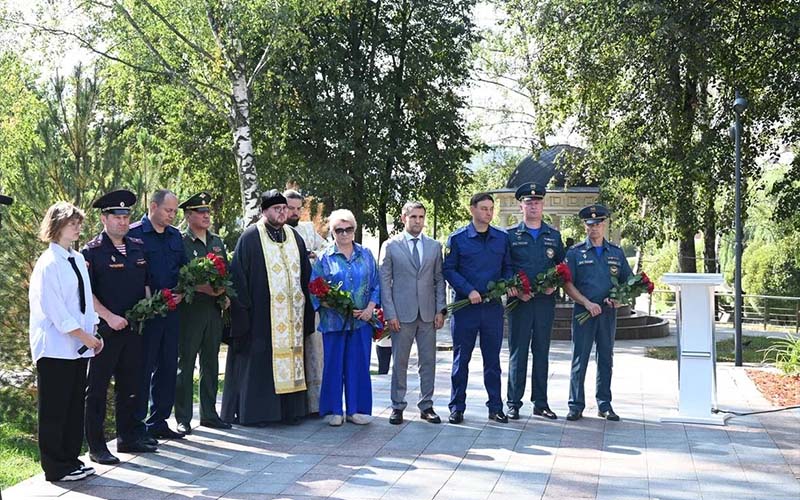 Митинг на Аллее Славы города Видное в День солидарности в борьбе с терроризмом