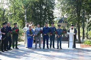 Митинг на Аллее Славы города Видное в День солидарности в борьбе с терроризмом