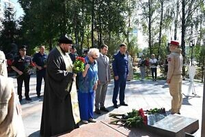 Митинг на Аллее Славы города Видное в День солидарности в борьбе с терроризмом