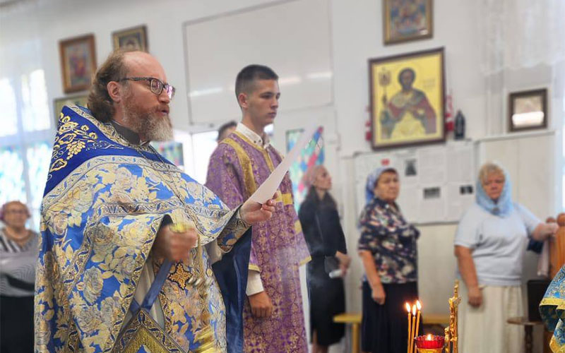 Панихида по участникам Бородинской битвы в храме Сорока Севестийских мучеников города Чехов-2