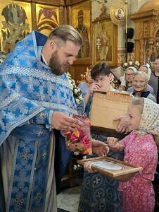 Вручение грамот конкурса «Красота Божьего мира» в Преображенском соборе города Люберцы