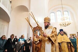 Архиерейское богослужение в храме апостола и евангелиста Иоанна Богослова села Сынково г.о. Подольск