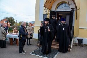 Архиерейское богослужение в Сергиевском храме села Кишкино г.о. Домодедово