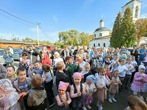 Открытие учебного года в воскресной школе Тихвинского храма города Ступино