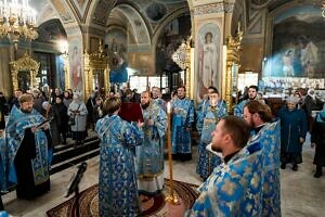 Всенощное бдение накануне празднования Иерусалимской иконе Божией Матери