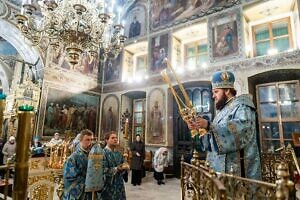 Всенощное бдение накануне празднования Иерусалимской иконе Божией Матери