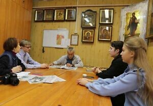 Встреча юнкоров Клуба православных журналистов «Стриж» города Чехова в Ивантеевке