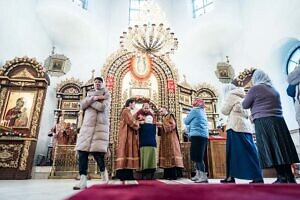 Архиерейское богослужение в Крестовоздвиженском храме села Юсупово г.о. Домодедово