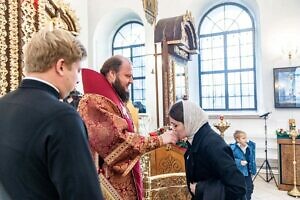 Архиерейское богослужение в Крестовоздвиженском храме села Юсупово г.о. Домодедово