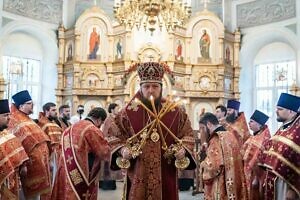 Архиерейское богослужение в Петропавловском храме города Лыткарино