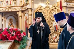 Архиерейское богослужение в Петропавловском храме города Лыткарино