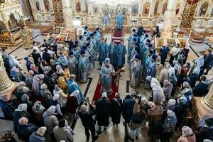 Архиерейское богослужение во Всехсвятском храме города Серпухова