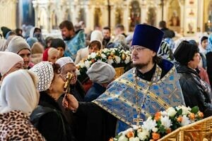 Архиерейское богослужение во Всехсвятском храме города Серпухова