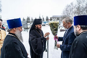 Архиерейское богослужение в Андреевском храме деревни Федюково г.о. Подольск