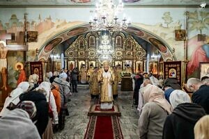 Архиерейское богослужение в Андреевском храме деревни Федюково г.о. Подольск