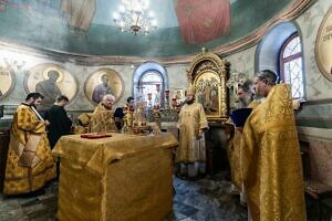 Архиерейское богослужение в Андреевском храме деревни Федюково г.о. Подольск