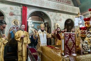 Архиерейское богослужение в Андреевском храме деревни Федюково г.о. Подольск