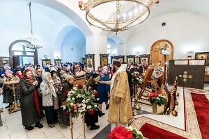 Архиерейское богослужение в храме Сергия священномученика мкрн. Климовска города Подольска