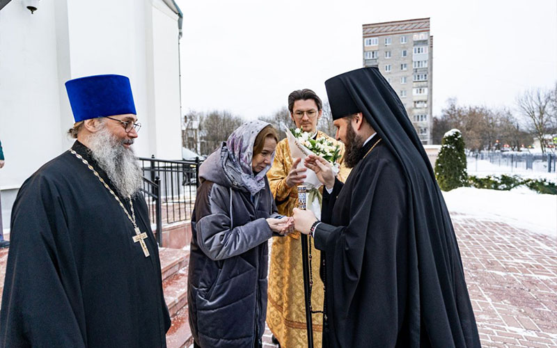 Архиерейское богослужение в храме Сергия священномученика мкрн. Климовска города Подольска