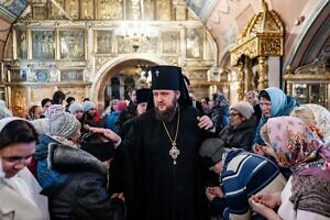 Архиерейское богослужение в Илиинском храме города Серпухова