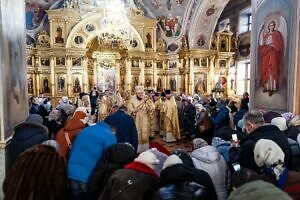 Архиерейское богослужение в соборе Николы Белого города Серпухова