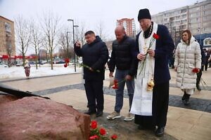 Митинг у мемориала «Чёрный тюльпан» в Серпухове