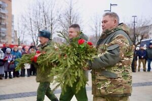 Митинг у мемориала «Чёрный тюльпан» в Серпухове