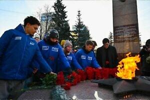 Памятный митинг на Аллее Славы города Видное в честь годовщины начала контрнаступления советских войск в битве под Москвой