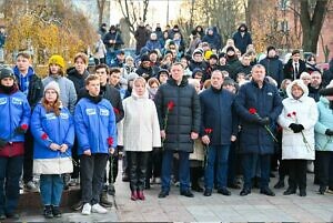 Памятный митинг на Аллее Славы города Видное в честь годовщины начала контрнаступления советских войск в битве под Москвой