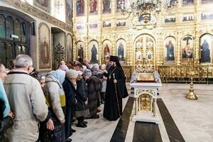 Всенощное бдение в канун праздника Введения во храм Пресвятой Богородицы в Троицком кафедральном соборе