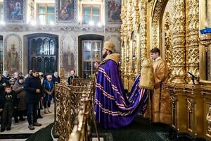 Новогодний молебен в Троицком кафедральном соборе города Подольска