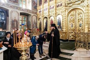 Новогодний молебен в Троицком кафедральном соборе города Подольска