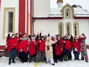 Рождественские гулянья в Георгиевском храме города Видное