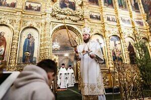 Рождественское богослужение в Троицком кафедральном соборе Подольска